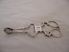 1760 fine pair of Georgian Irish silver sugar nips 40 grams