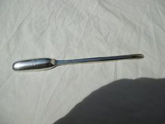 1740 lovely Georgian silver Irish marrow scoop with Lion crest 60g
