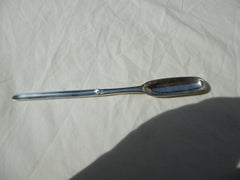 1740 lovely Georgian silver Irish marrow scoop with Lion crest 60g