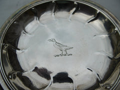 1760 fine Irish Georgian Irish dish or stand by Robert Calderwood lovely Bird crest 65g