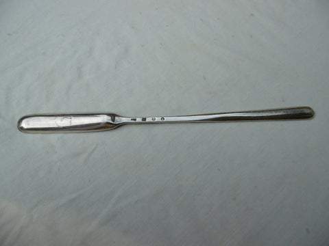 1800 fine Scottish Marrow scoop by William Robertson with rare Clan Sydserf crest 43g