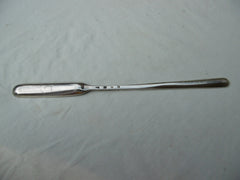 1800 fine Scottish Marrow scoop by William Robertson with rare Clan Sydserf crest 43g