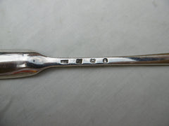 1800 fine Scottish Marrow scoop by William Robertson with rare Clan Sydserf crest 43g