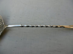 1755 rare George 11 Scottish soup ladle with twisted handle by Lothian & Robertson