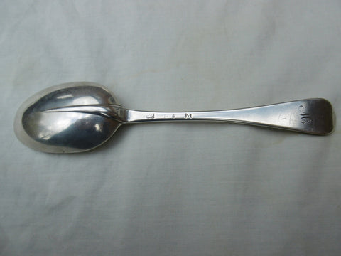 1730 very rare Scottish provincial Elgin rat tail tablespoon by William Livingstone 75g