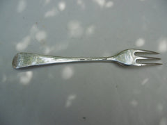 1760 rare Georgian 3 pronged silver dessert fork 27g