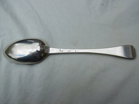 1760 rare Scottish provincial Montrose Hanoverian tablespoon by Thomas Johnston 65g