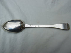 1760 rare Scottish provincial Montrose Hanoverian tablespoon by Thomas Johnston 65g