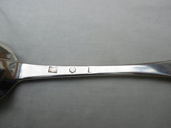 1760 rare Scottish provincial Montrose Hanoverian tablespoon by Thomas Johnston 65g