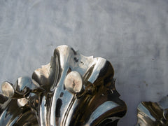 1754 very rare set of 3 Newcastle George 11 silver butter shells 316g