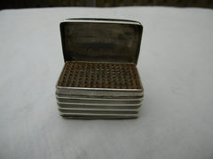 1850 fine rare Victorian Nutmeg grater by Nathaniel Mills