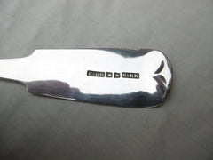 1830 fine pair of Perth Scottish provincial basting spoons by R Keay 240g