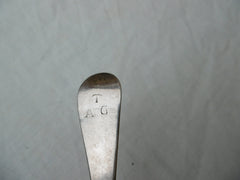 1730 interesting early 18th century provincial rat tail tablespoon possibly Micon Melvin Exeter
