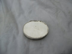1730 rare Shell shaped Silver snuff box by GM lovely decoration 40g