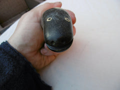 1800 very rare Scottish silver and horn Zooamorphic snuff mull of a Seals head