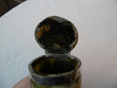1800 very rare Scottish silver and horn Zooamorphic snuff mull of a Seals head