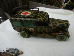 1936 Pre war rare Tipp Co tinplate Ambulance or Sanitatsauto with box and figures for sale