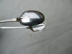 1720 rare pair of early Andiron Silver sugar nips or tongs by IL