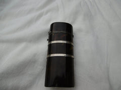 1820 fine Georgian silver mounted Tortoiseshell case containing two razors