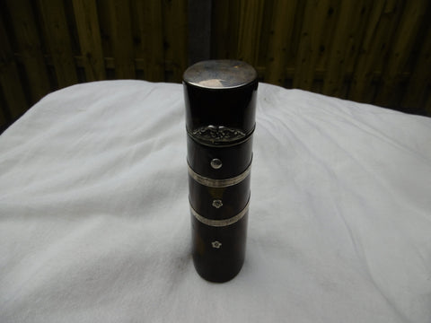 1800 large Georgian Tortoiseshell and silver Etui with 2 fittings