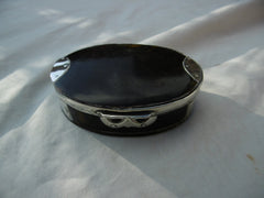 1740 beautiful Tortoiseshell and silver snuff box see photos 8.5cms