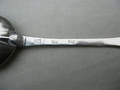 1709 rare Unascribed Trefid maker DA struck 3 times dated 1709 43 grams