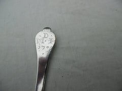 1709 rare Unascribed Trefid maker DA struck 3 times dated 1709 43 grams