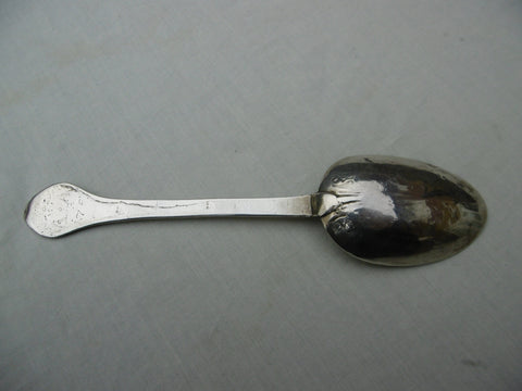 1707 rare provincial Trefid tablespoon GB in script 43g