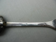 1707 rare provincial Trefid tablespoon GB in script 43g