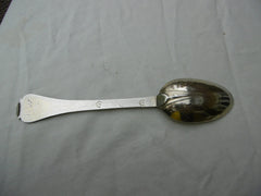 1707 very rare West Country lace back tablespoon by John Pike of Plymouth