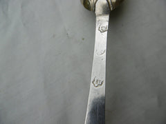 1707 very rare West Country lace back tablespoon by John Pike of Plymouth