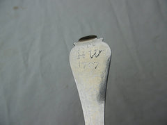 1707 very rare West Country lace back tablespoon by John Pike of Plymouth