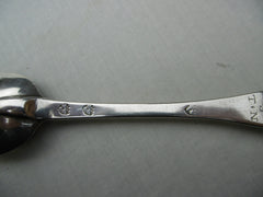 1713 rare Provincial rat tail tablespoon by William Webb of Winchester dated 1713