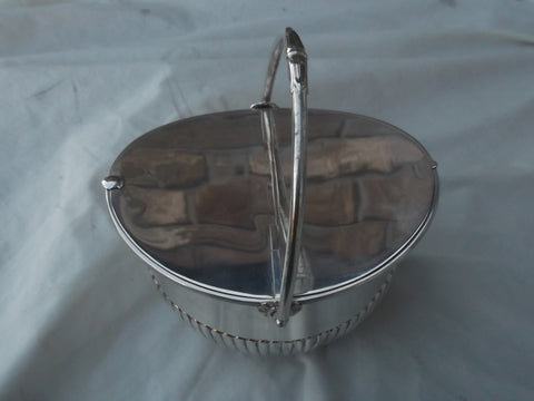 1812 rare heavy George 111 silver twin compartment tea caddy 28ozs.