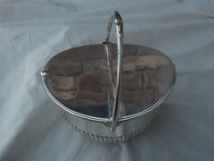 1812 rare heavy George 111 silver twin compartment tea caddy 28ozs.