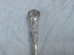 1825 very rare Georgian silver tablespoon in Coburg pattern by T Barker 105g